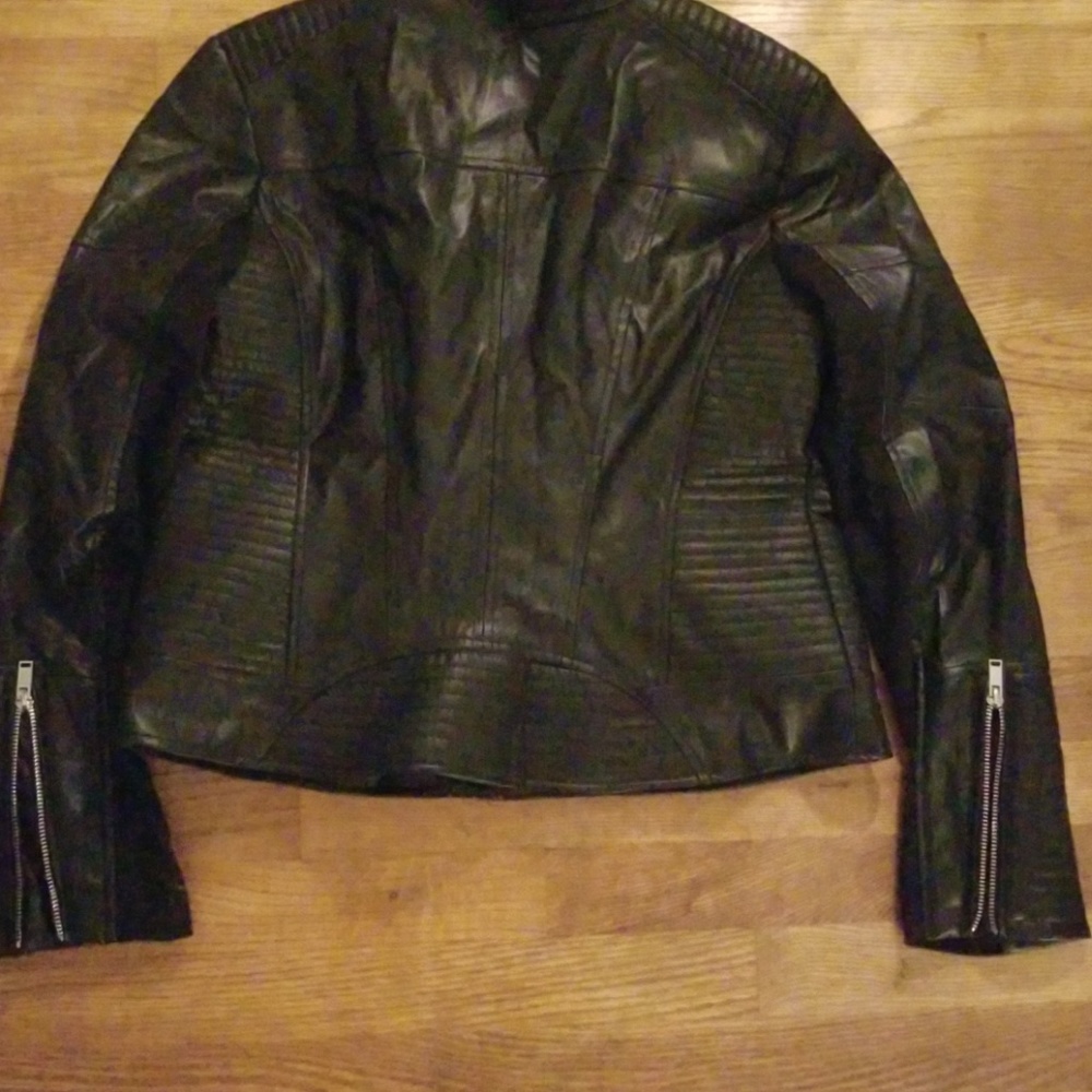 🎉HP🎉 Faux Leather Moto Jacket - Picture 5 of 8